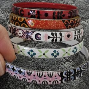 Vintage,  Made in Italy, Laurana Bangle, Enamel Bracelets